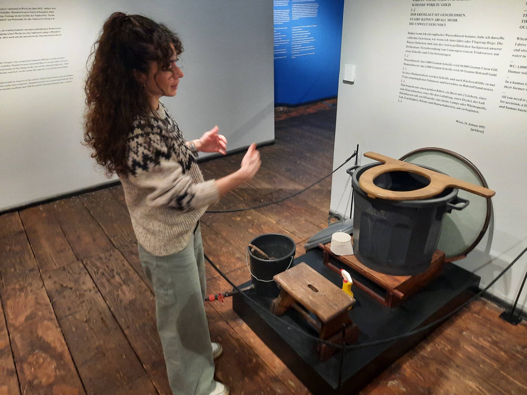 Die humus Toilette von Hundertwasser
