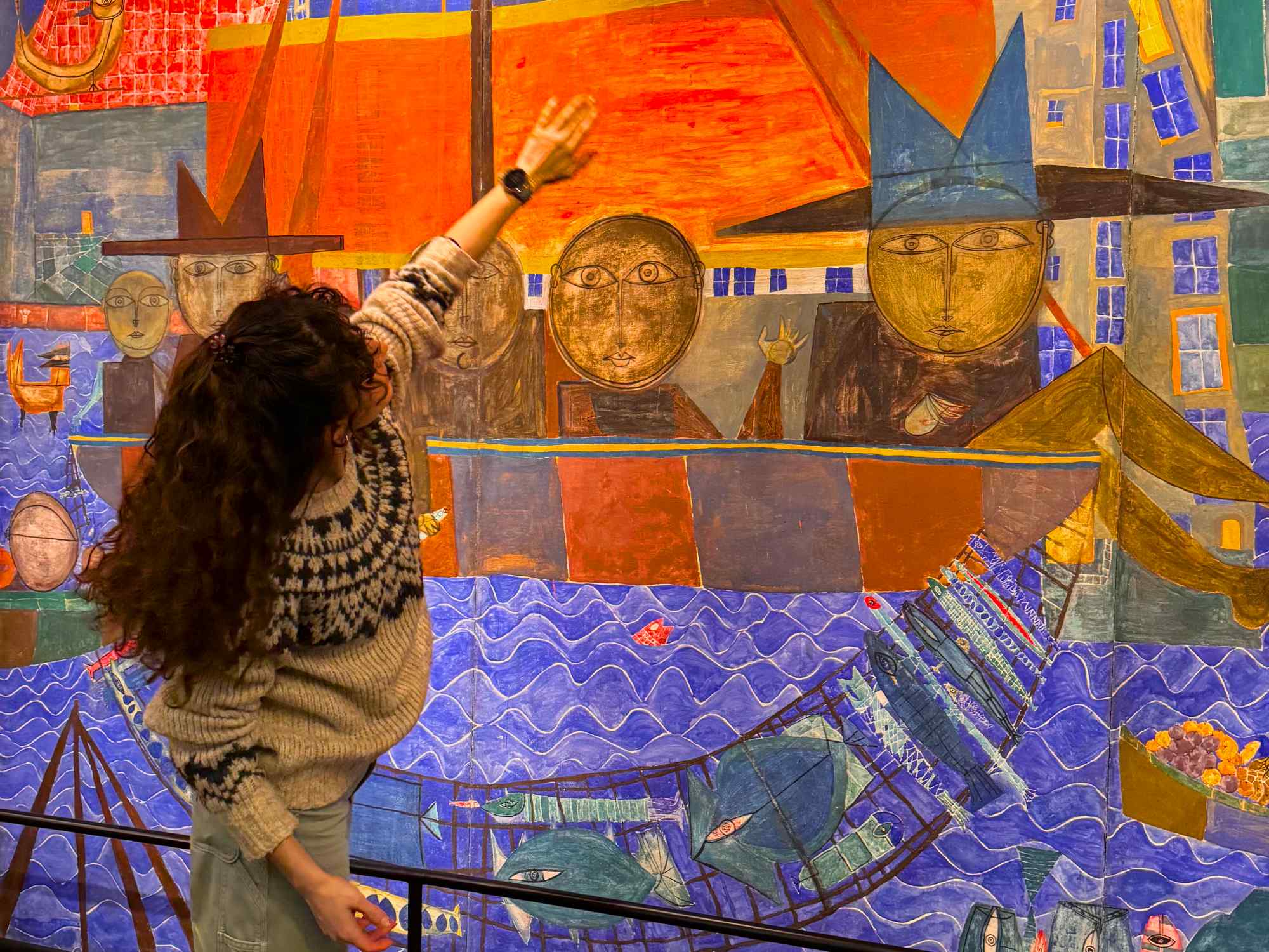 Der wunderbare Fischfang, Bild von Hundertwasser